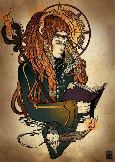 It is said that once brigids warriors were ones called brigands. Brigit Celtic Goddess by Helen Mask Illustration | Art ...
