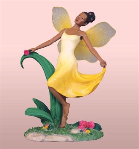 African american tooth fairy flying with a mallet and bag. collectible fairy figurine | Black fairy, African american ...