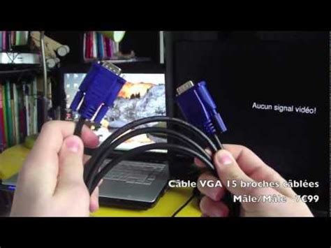 Pour commencer, trouver le câble hdmi fourni avec votre lecteur dvd. Comment brancher son ordinateur sur sa télé - YouTube