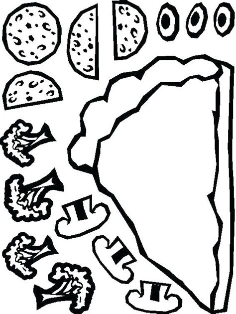 It is made by putting toppings like cheese, sausages, pepperoni, vegetables, tomatoes, spices, and herbs and basil and fries over a piece of bread covered with sauce. Pizza Toppings Coloring Pages at GetDrawings.com | Free ...