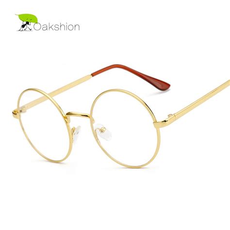 Show off your brand's personality with a custom gold circle logo designed just for you by a professional designer. Retro Korean Round Gold Metal Glasses Frames Transparent Clear Lens Eye wear Classic Circle ...