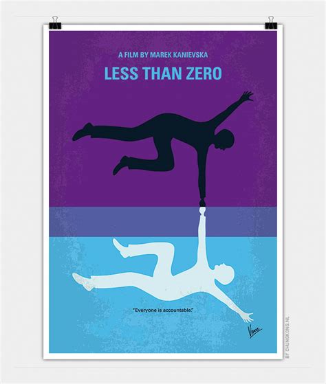 The poster for less than zero. No848 My Less Than Zero minimal movie poster - CHUNGKONG