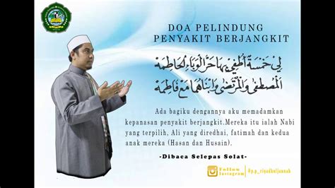 What does penyakit berjangkit mean in english? DO'A PELINDUNG PENYAKIT BERJANGKIT (PONPES RIYADHUL JANNAH ...