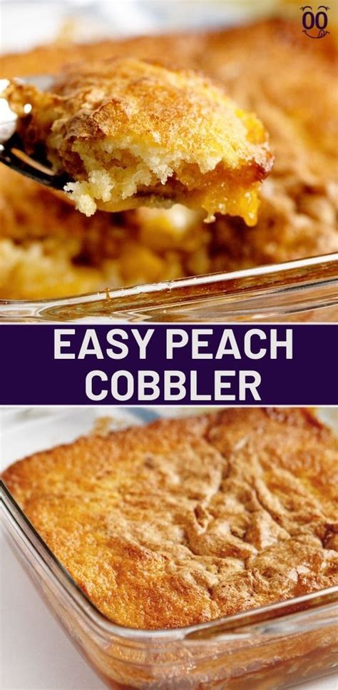 Seriously the best peach cobbler! Easy Peach Cobbler Recipe | 100KRecipes