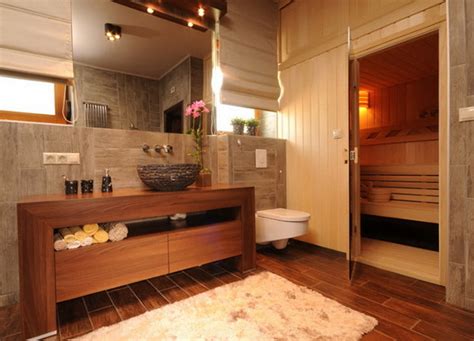 Pick the smallest bathroom in your house to turn into a sauna. Comfortable apartment in the sauna | Home Interior Design ...