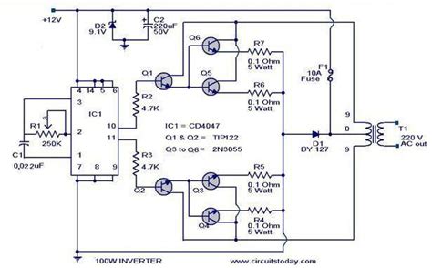 Feb 10, 2020 · skema rangkaian elektronika sederhana. Skema Inverter DC ke AC 220V 40Watt ~ Dunia Bebas~