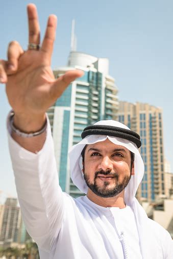 The united arab emirates (uae) is the federation consisting of seven sheikhdoms or states of the middle east the usual greeting in uae is 'salaam alaikum' which means 'be peace with you'. Love Victory Peace Typical Greeting In Uae Stock Photo ...