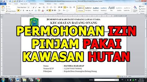 Check spelling or type a new query. Contoh Surat Izin Pinjam Pakai Kawasan Hutan - Berbagi ...