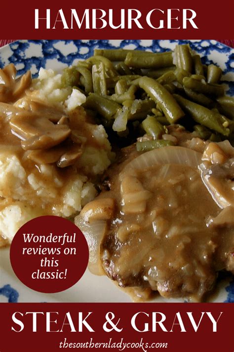Hamburger steak with onions and gravy. Easy, delicious main dish recipe that is good anytime. # ...