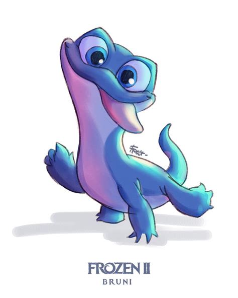 Bruni is a character in the 2019 sequel, frozen ii. Bruni - Frozen 2 by frostharmonic on DeviantArt | Cute ...