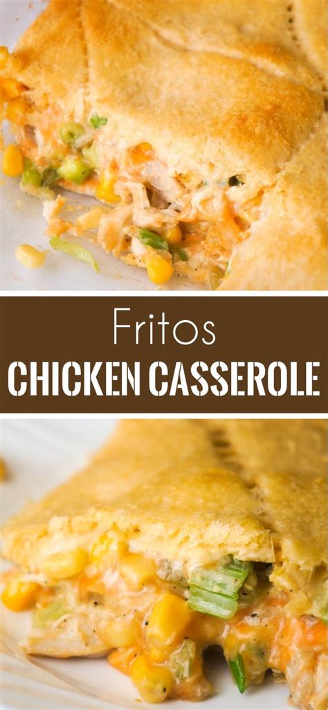 Campbell's soup company introduced this homestyle casserole as a way to use their condensed cream of chicken soup. Fritos Chicken Casserole is an easy dinner recipe using ...