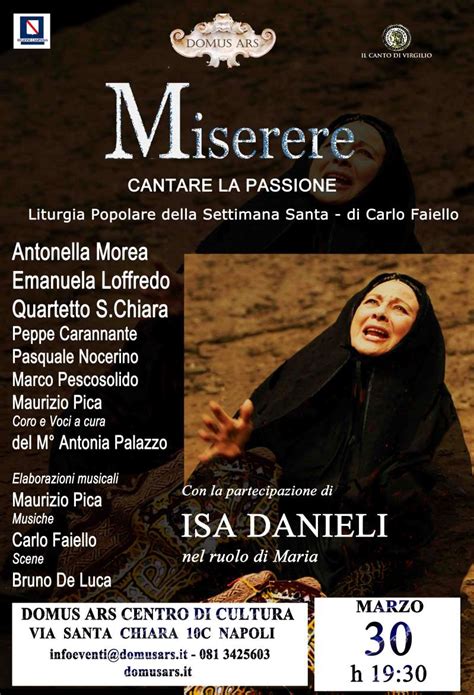 She has appeared in 32 films since 1962. Isa Danieli nel "Miserere" di Faiello - quotidianonapoli.it