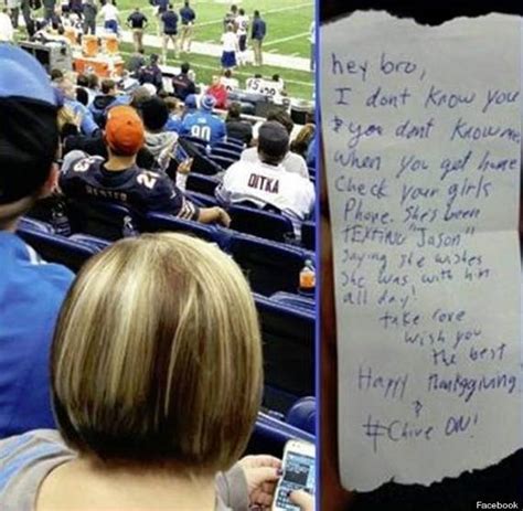 He finds his bro and gf cheating and gets pissed off. American Football Fan Spots Man's Pregnant Girlfiend ...