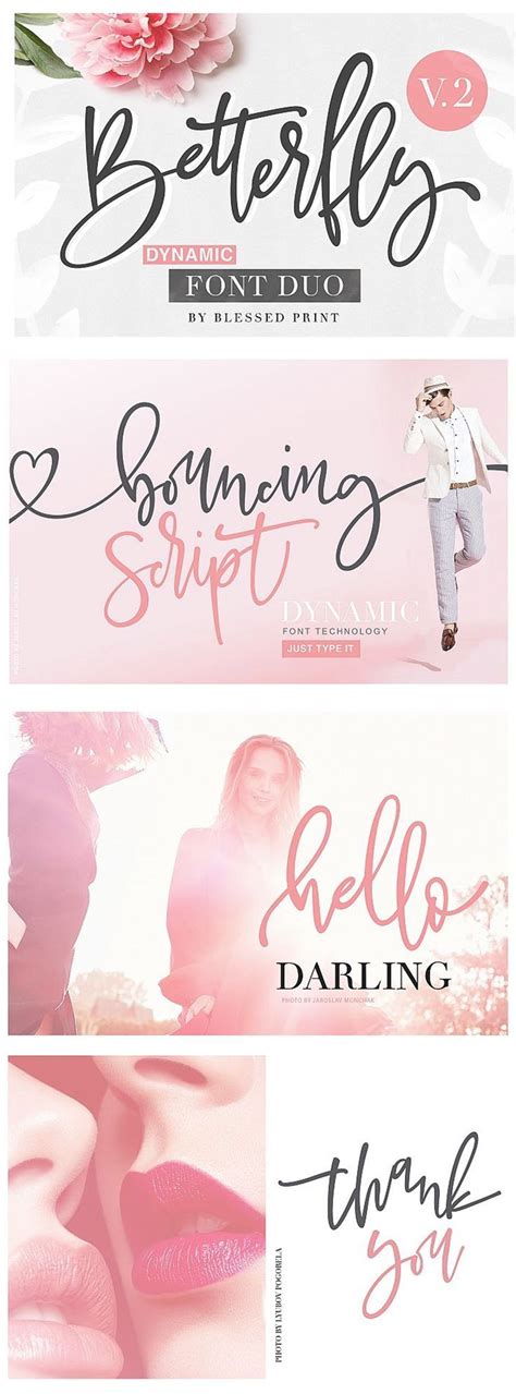 Only fonts with accents euro. BetterFly 2 - Dynamic Font Duo (148042) | Script | Font ...