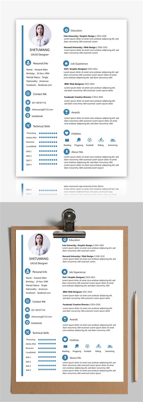 A resume does not list out all details of a profile, but only some specific skills customized to the target job profile. English resume template word template_word free download 400115541_docx file_lovepik.com