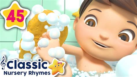 Take a bath, wash your hands & learn the parts of the body with this bath time collection. NEW Bath Song | +More Baby Songs | Nursery Rhymes | Little ...