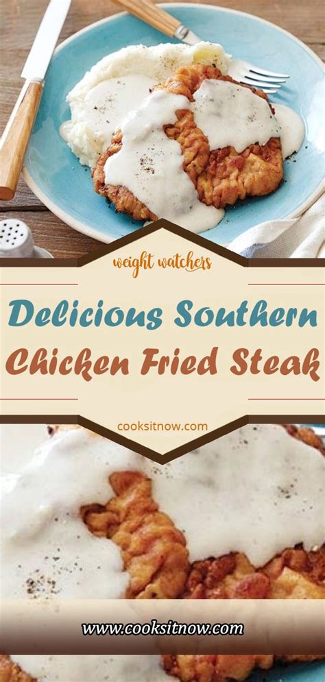 Comfort food got its name for a reason. Delicious Southern Chicken Fried Steak (With images ...