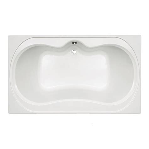 Mirolin adora bath tub square soaker left hand 60 x 32 features: Mirabelle MIRSAS7242WH White St. Augustine 72" X 42" Drop ...