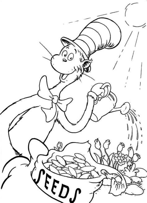 Dr seuss coloring pages hat. Online Dr Seuss Coloring Pages 73989 | Dr seuss coloring ...