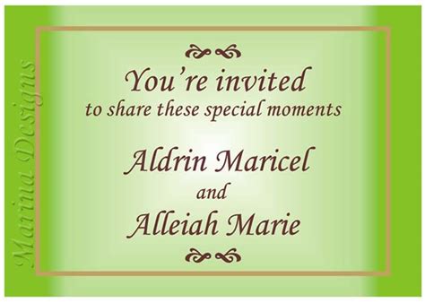 Personalize your wedding invitations in just minutes using our beautifully designed. GRAPHIC DESIGNS - Marshop Desktop Designs: Wedding ...