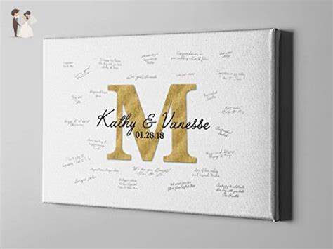 At photobook china, we're all about letting you create beautiful photo books. SALE 50% Off Monogram Canvas Guest Book, Elegant Gold Initial Guest Book Alternative, U… | Guest ...