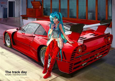 Late night roof diving 04. The track day Racing Miku X Ferrari 288 gto evoluzione ...