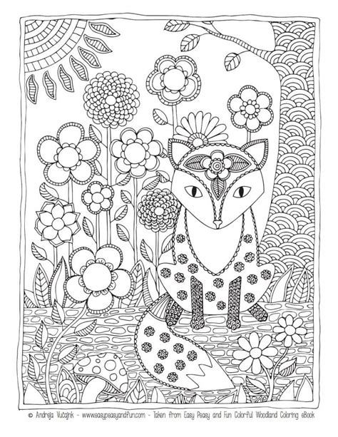 Free fox adult coloring page to download and print. Pin by loura marks on printables | Fox coloring page