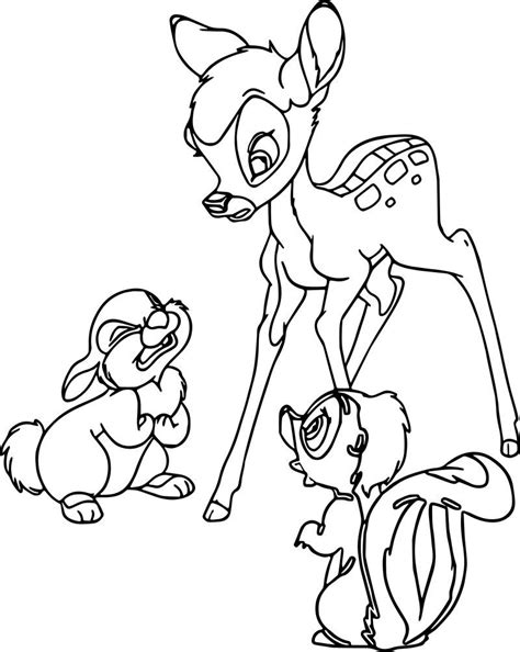 Beautiful flower 6 coloring page for kids of all ages. Bambi Thumper Flower Coloring Pages | Bear coloring pages ...