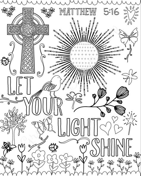 These are an extension of bible and alphabet themes. Bible verse coloring pages. Set of 5 Instant download ...