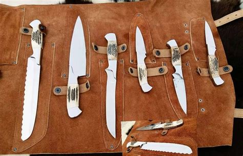 Stainless steel kitchen knife set 5 pieces, home cooking commercial w/ covers #hecef #cookingandcamping. Handmade BBQkitchen knives set - Shawn Hunting Gear