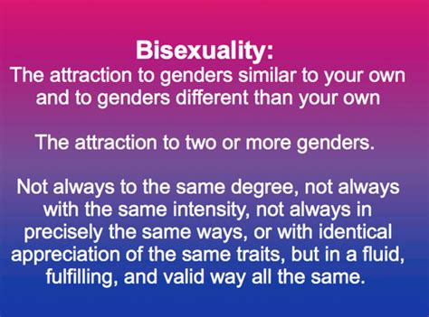 Both bisexual and pansexual people might feel desire towards people of any amount of genders. Fandoms and Feminism — The actual definition of ...