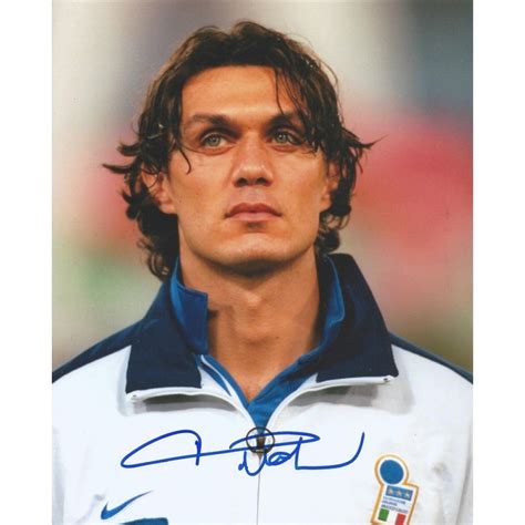 Read on to find out facts about paolo maldini. Autographe Paolo MALDINI (Photo dédicacée)