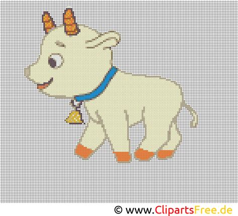 Stricken hat schon längst nicht mehr das veraltete oma image, das ihm früher anhaftete, sondern ist glücklicherweise zu einem. Stickmuster Bock - Stickvorlagen Kreuzstich