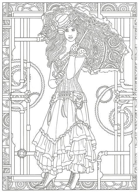 Based on natural forms and then exquisitely stylized in marjorie sarnat's uniquely decorative. Steampunk Adult Coloring. Artwork by Marty Noble. Creative ...