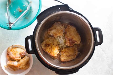 Add oil and then the . Instant Pot Lemon Garlic Chicken - Carmy - Run Eat Travel