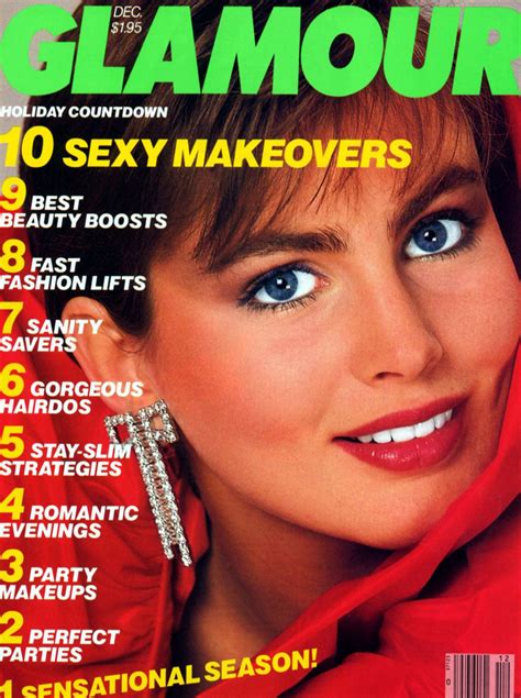 December 1985 cover with Alexa Singer | Glamour, Glamour magazine, Glamour fashion