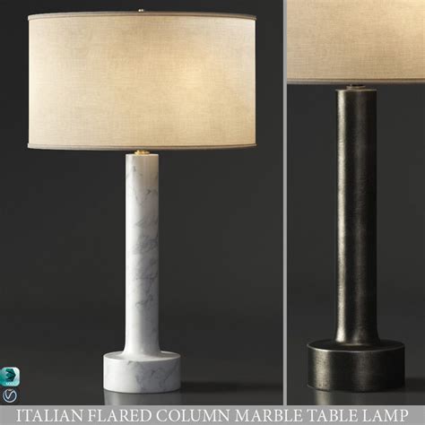 Make an offer on a great item today! 3D ITALIAN FLARED COLUMN MARBLE TABLE LAMP | CGTrader