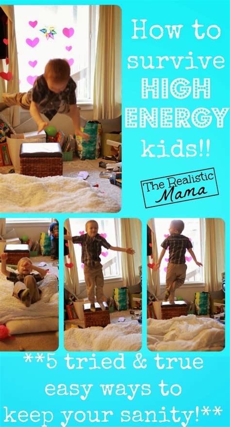 How to Survive High Energy Kids - The Realistic Mama