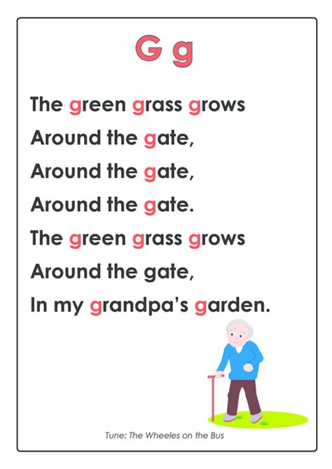 The letter g song by have fun teaching is a fun and engaging way to teach and learn about the alphabet letter g. ABC Rhymes Posters Bundle - KidsPressMagazine.com | Letter ...