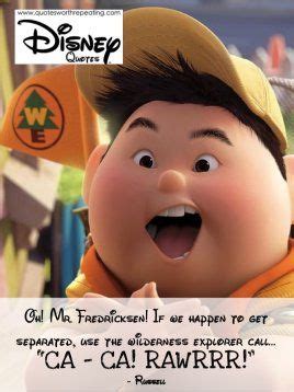 Russell is a very famous character in the movie up. 23 best (: Pixar Movie Quotes (: images on Pinterest ...