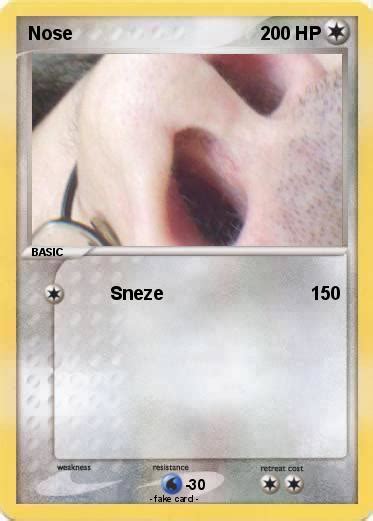 This powerful pokemon thrusts its prized horn. Pokémon Nose 65 65 - Sneze - My Pokemon Card