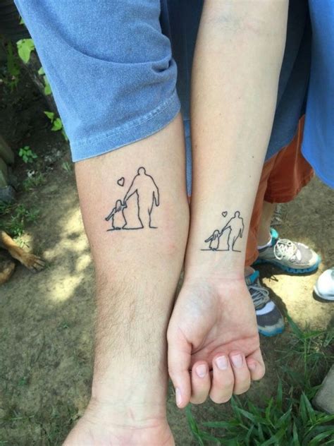 There are many tattoo designs of this category that you can choose from but if you are looking for unique tattoo idea that you can't find anywhere else, then i suggest that you go with these 50 best father son tattoos designs and ideas to dedicated to. 55 Awesome Father and Daughter Matching Tattoos - Fashion ...