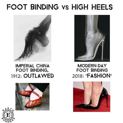 During the time it was practiced. Shoes: modern-day foot binding Tag someone who wears shoes ...