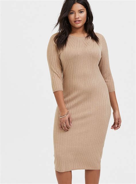 You will find lots of diamond bodycon dress with fashion designs and good prices. Beige Textured Sweater-Knit Bodycon Midi Dress in 2020 ...