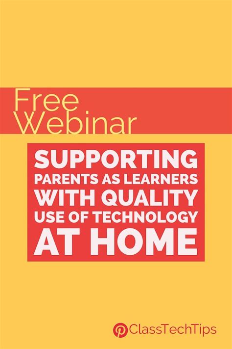 Free Webinar: Supporting Parents as Learning Partners with ...