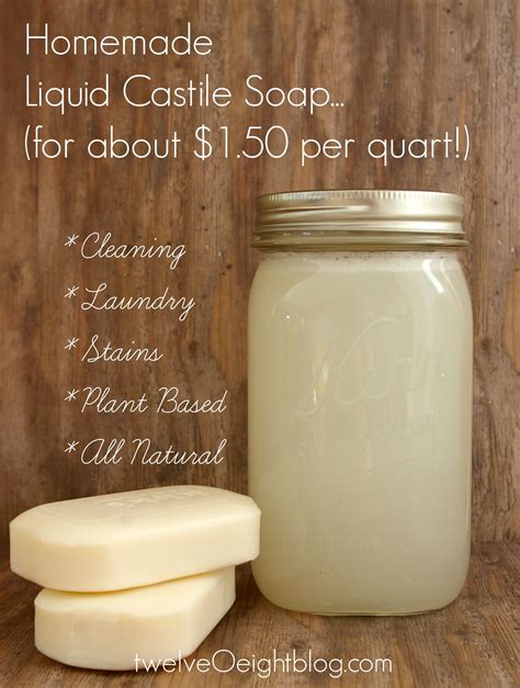 Wellnesse is the result of a. Liquid Castile Soap Recipe twelveOeightblog.com | Diy ...