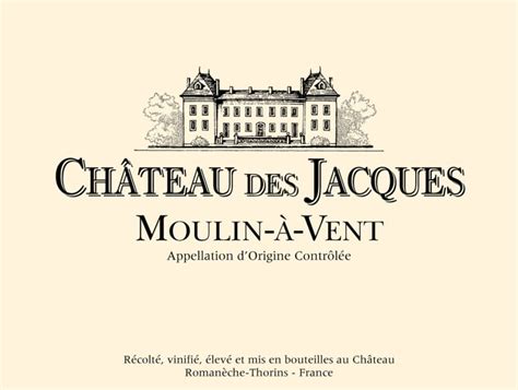 Ses parcelles, appartiennent aux plus grands terroirs de l'appellation (champ de cour. Chateau des Jacques Moulin-a-Vent 2016 | Wine.com