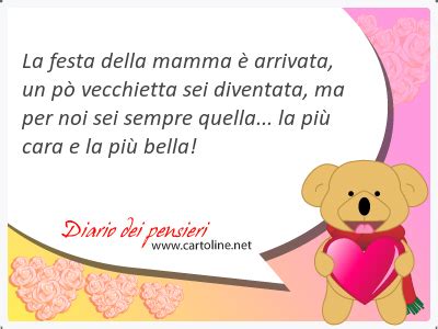 Poesie e auguri per la festa della mamma coordinate con un semplice contenitore a forma di cilindro ricavato dalla colorazione di una scheda che richiama le immagini della poesia. "La festa della mamma è arrivata, un pò vecchietta sei divent..." - Diario dei Pensieri di ...