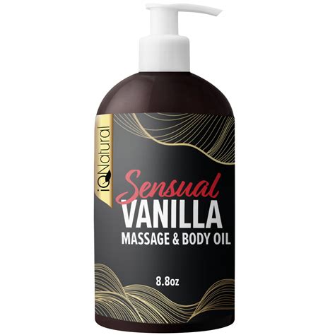 IQ Natural Sensual Vanilla Massage & Body Oil Edible for Intimate