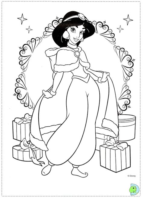 Christmas disney princess coloring page dinokids org. Disney Princess Christmas Coloring Pages - Get Coloring Pages